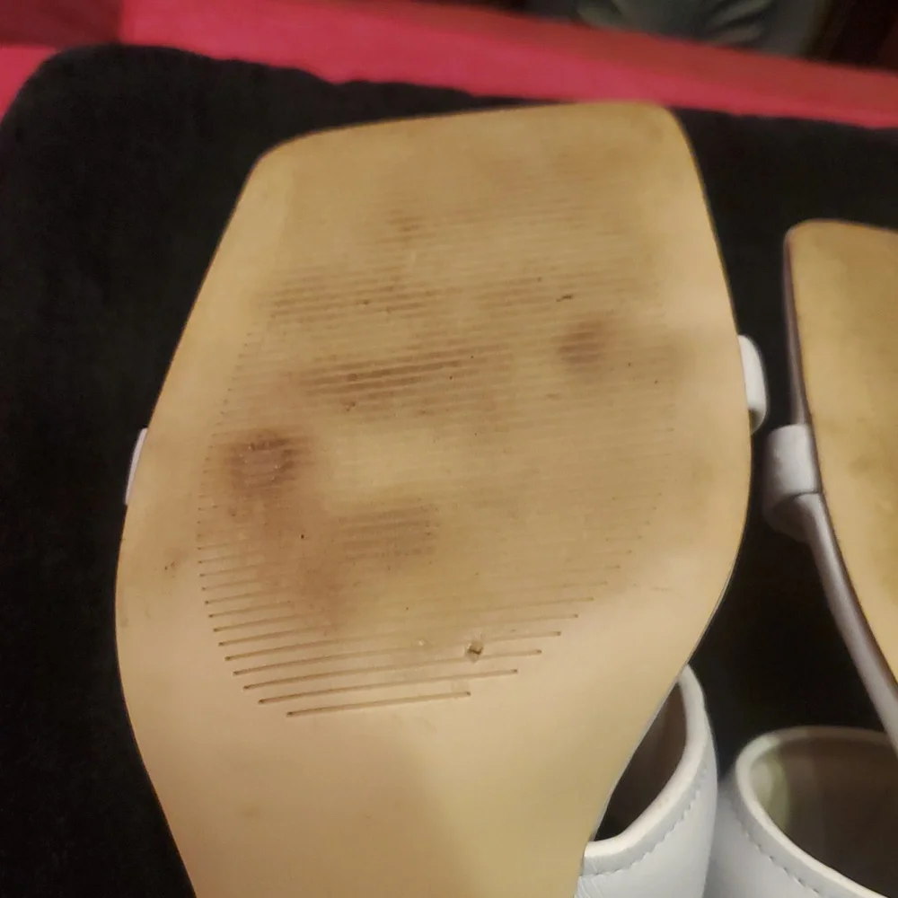 Marc Fisher Cream Women's Mules - Picture 6 of 10